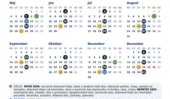 Fotka - Harmonogram zberu odpadu 
